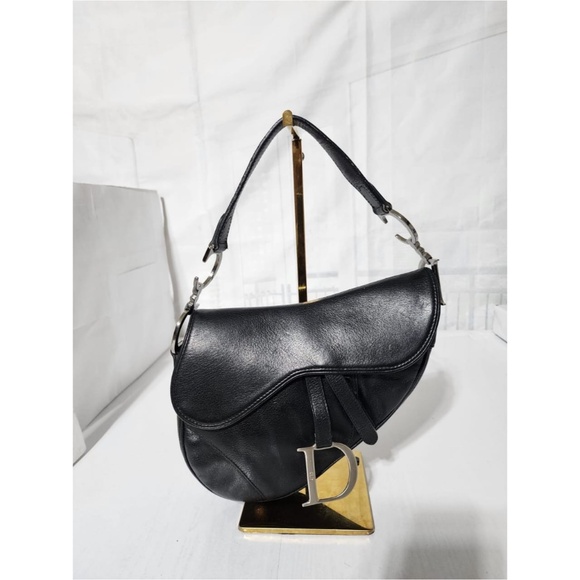 Authentic Christian Dior Saddle Bag Black - Picture 1 of 15